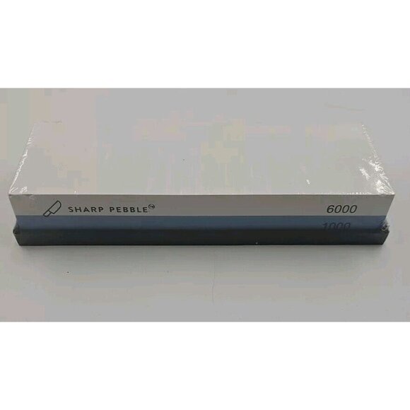 New SHARP PEBBLE PREMIUM WHETSTONE KNIFE SHARPENING STONE 2 Side Grit 1000/6000 - Picture 1 of 2